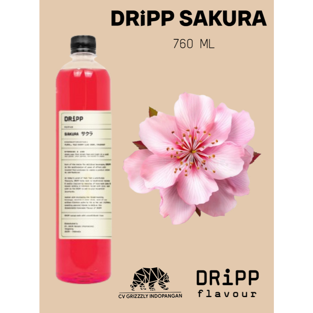 

DRiPP Sakura Flavour Syrup (Sirup Sakura)