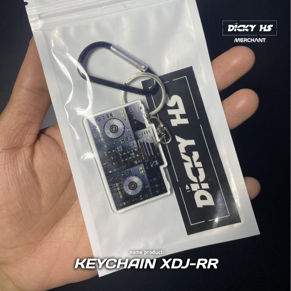 XDJ-RR | GANTUNGAN KUNCI CARABINER REPLIKA ALAT DJ MODEL AKRILIK | DHS MERCHANT