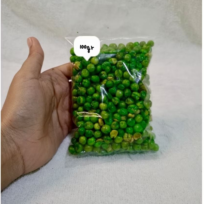 

Camilan kacang polong hijau goreng tanpa tepung 100gram enak gurih asin murah viral