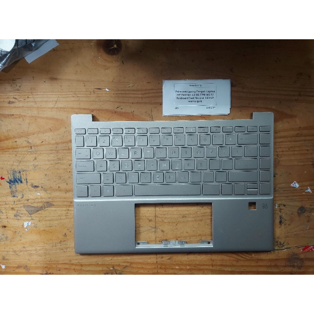 Palmrest Casing Tengah Laptop HP Pavilion 13-be TPN-W152 Keyboard test normal 13 inch warna gold