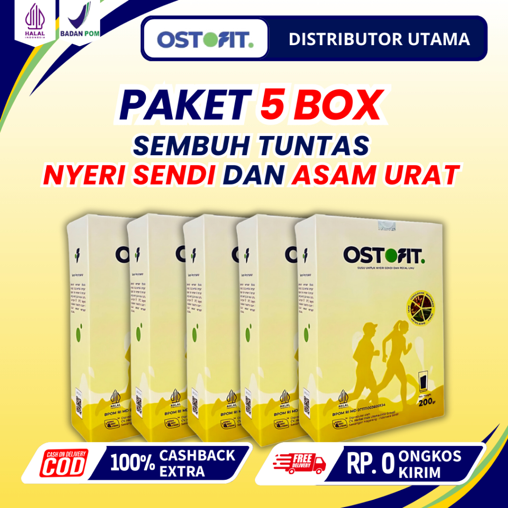 

OSTOFIT - Paket 5 Box Susu Herbal Solusi Sehat Mengatasi Segala Masalah Persendian
