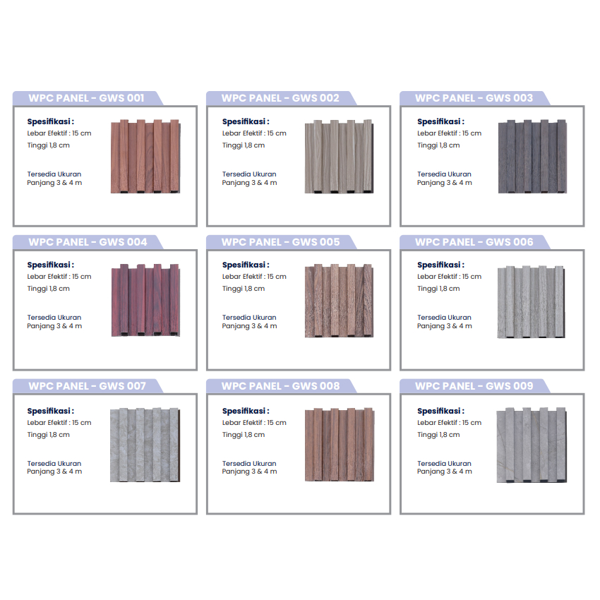 Golden [3METER X15CM] Wood WPC Wall Panel PVC GWS Kualitas Terbaik Dekorasi Modern Aestetic