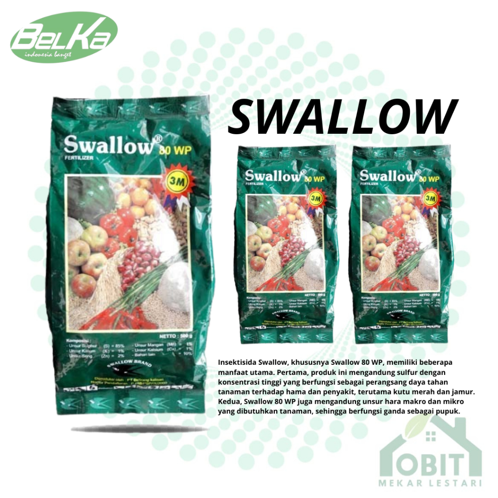 Pupuk Swallow 80WP / Swallow 80 WP KEMASAN PABRIK ORIGINAL BELKA