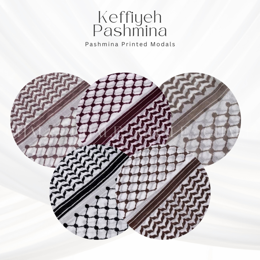 Châle Keffiyeh Pashmina | Pashmina Viscose Printed Modals