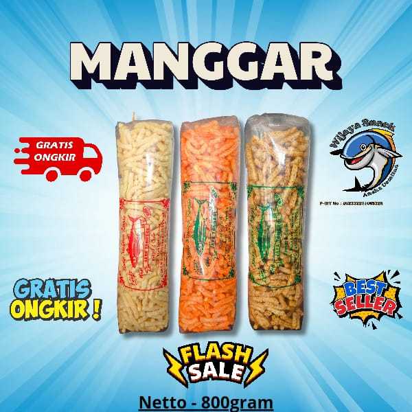 

KERUPUK MANGGAR (KERUPUK AKAR) SEGULING BESAR