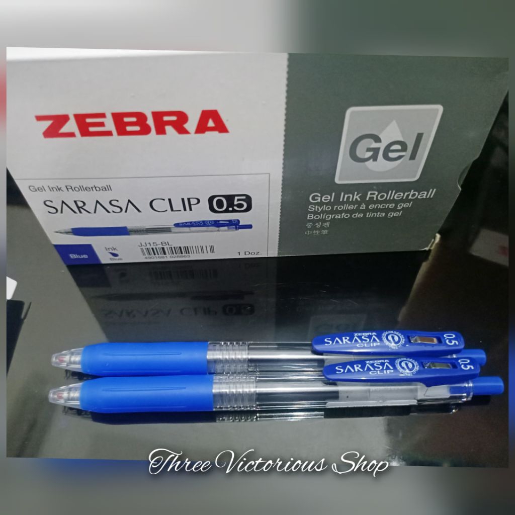 

Original ZEBRA Sarasa Clip 0,5mm bolpen gel pena pulpen -BIRU