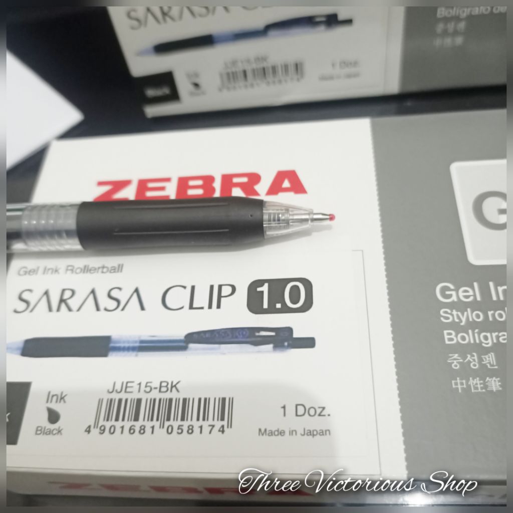 

Original ZEBRA Sarasa Clip 1,0 mm bolpen gel pena pulpen - Hitam