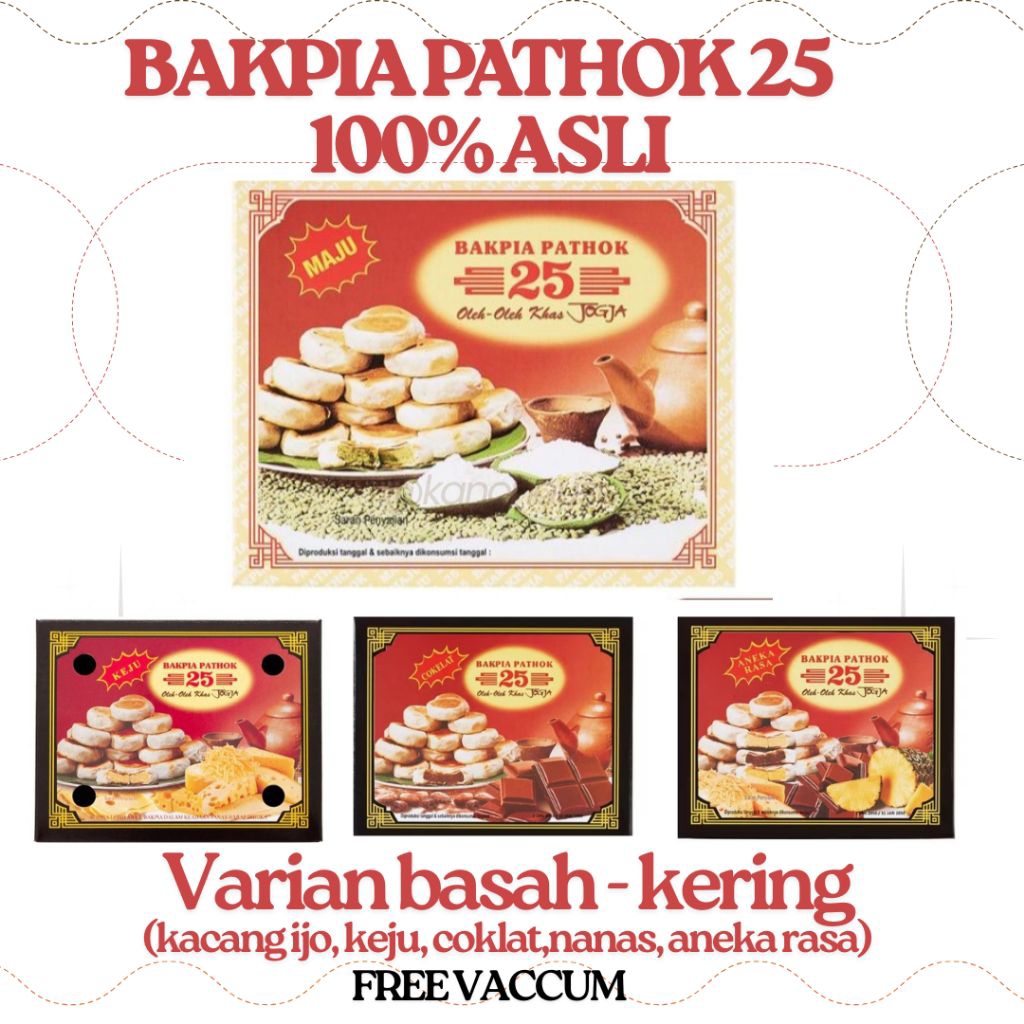 

BAKPIA PATHOK 25 ORIGINAL KHAS JOGJA - FREE VACCUM