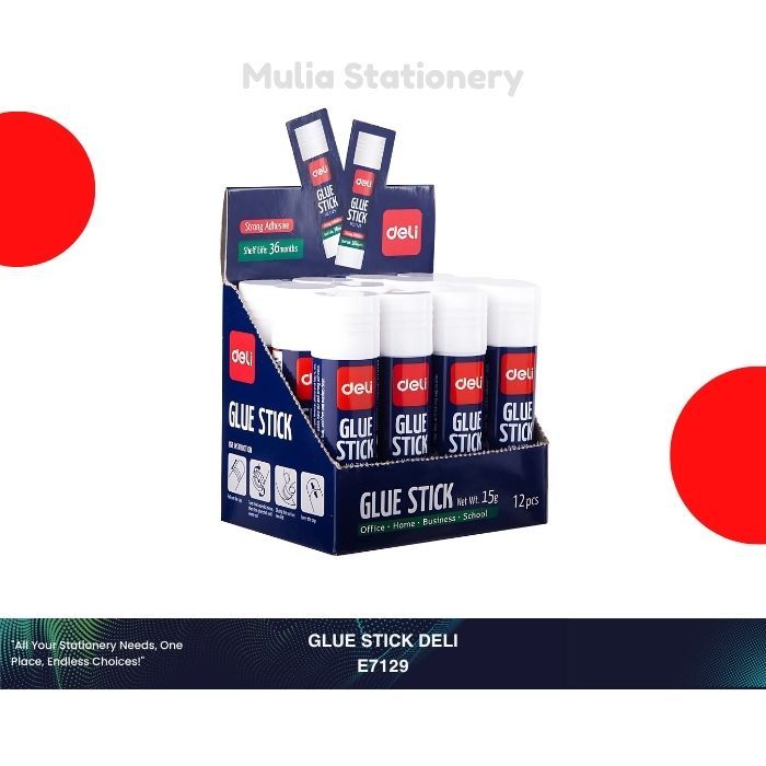 

Glue Stick / Lem Stick 21gr EU304 Deli | Lem Kertas 21gr Deli | Lem Stik Deli