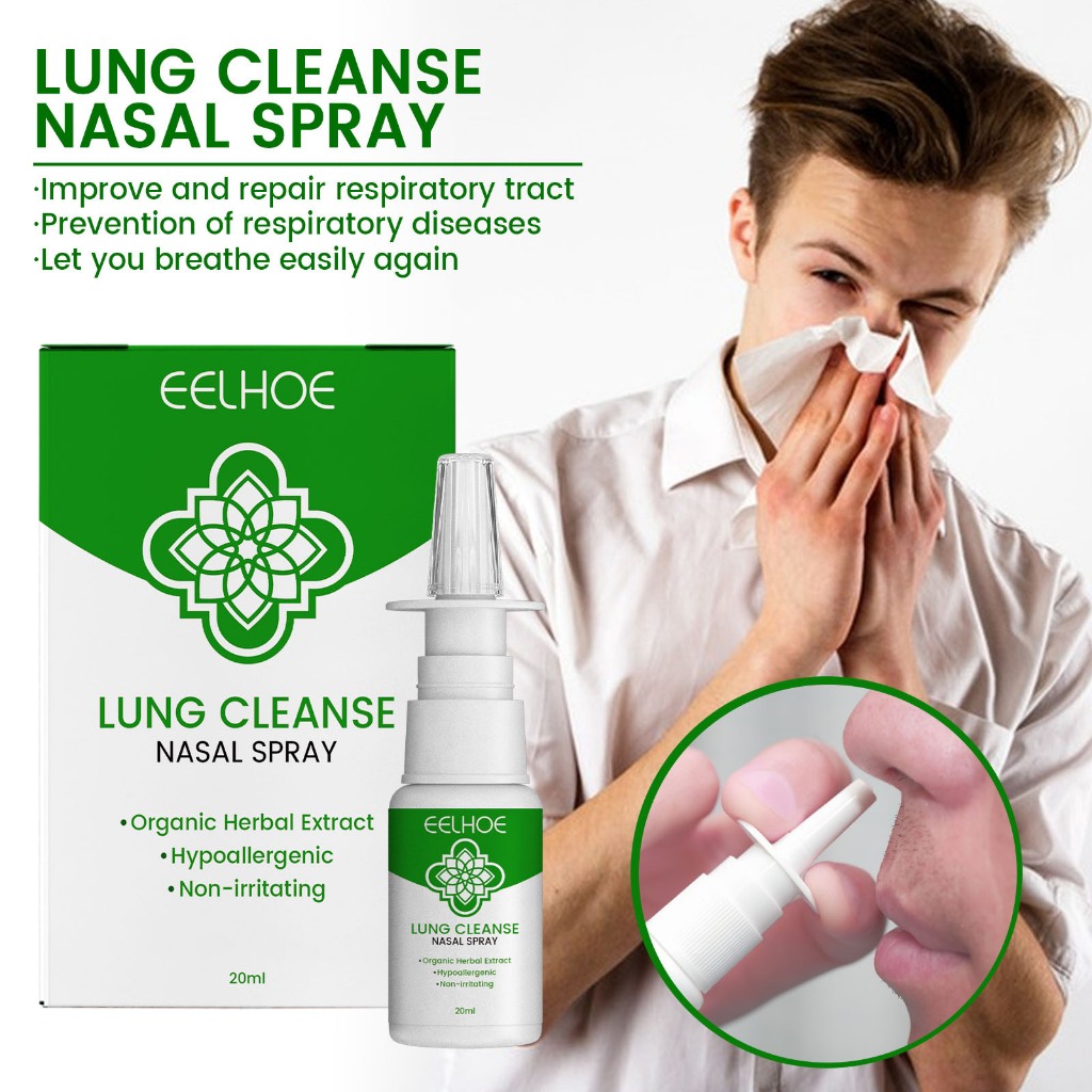 EELHOE Lung Cleanse Nasal Spray 20ml Sinusitis Nasal Spray Hidung Tersumbat Flu Pilek Rhinitis Spray