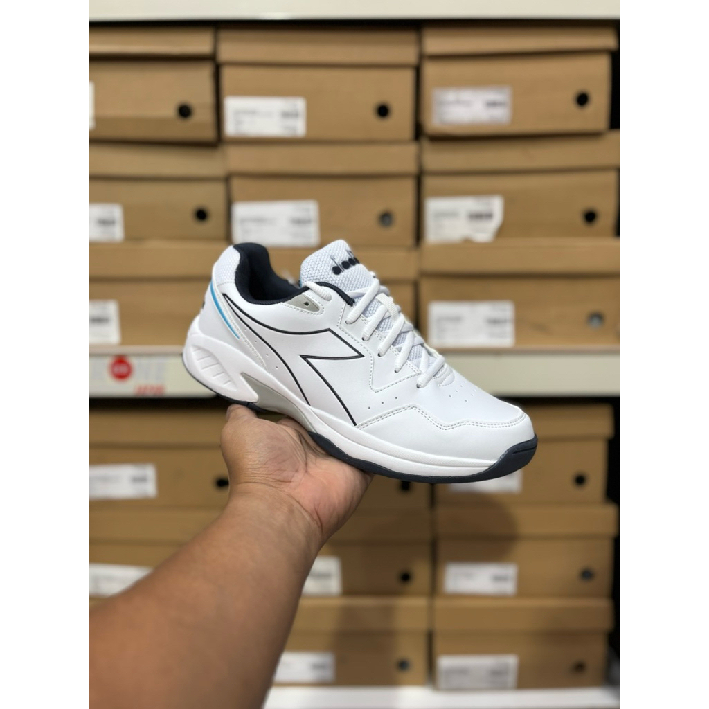 SEPATU TENNIS PADEL PICKLEBALL DIADORA VOLEE 6 WHITE BLUE DIA179100494 ORIGINAL BNIB SHOES