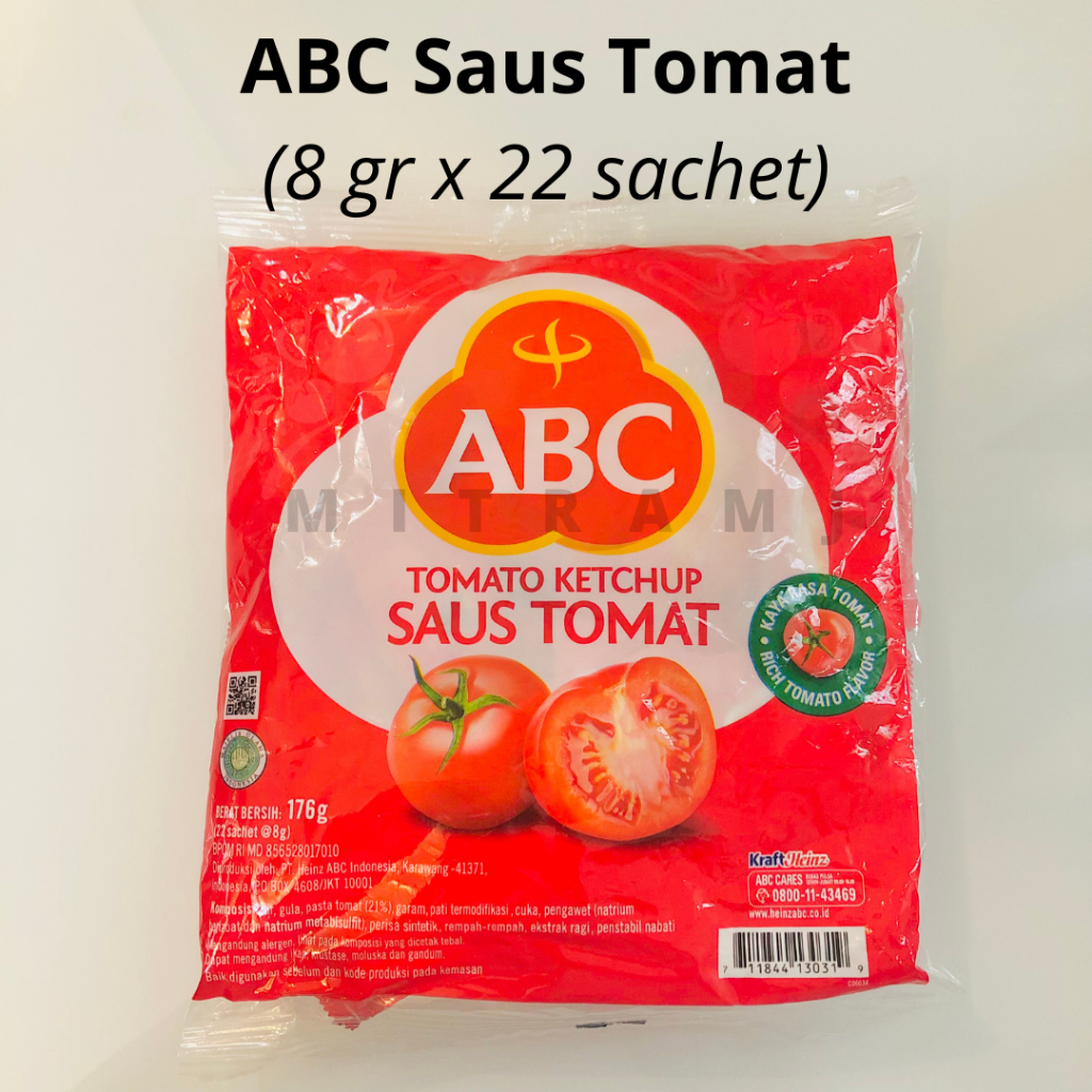 

ABC Saus Tomat Sachet (8 gr x 22 sachet)