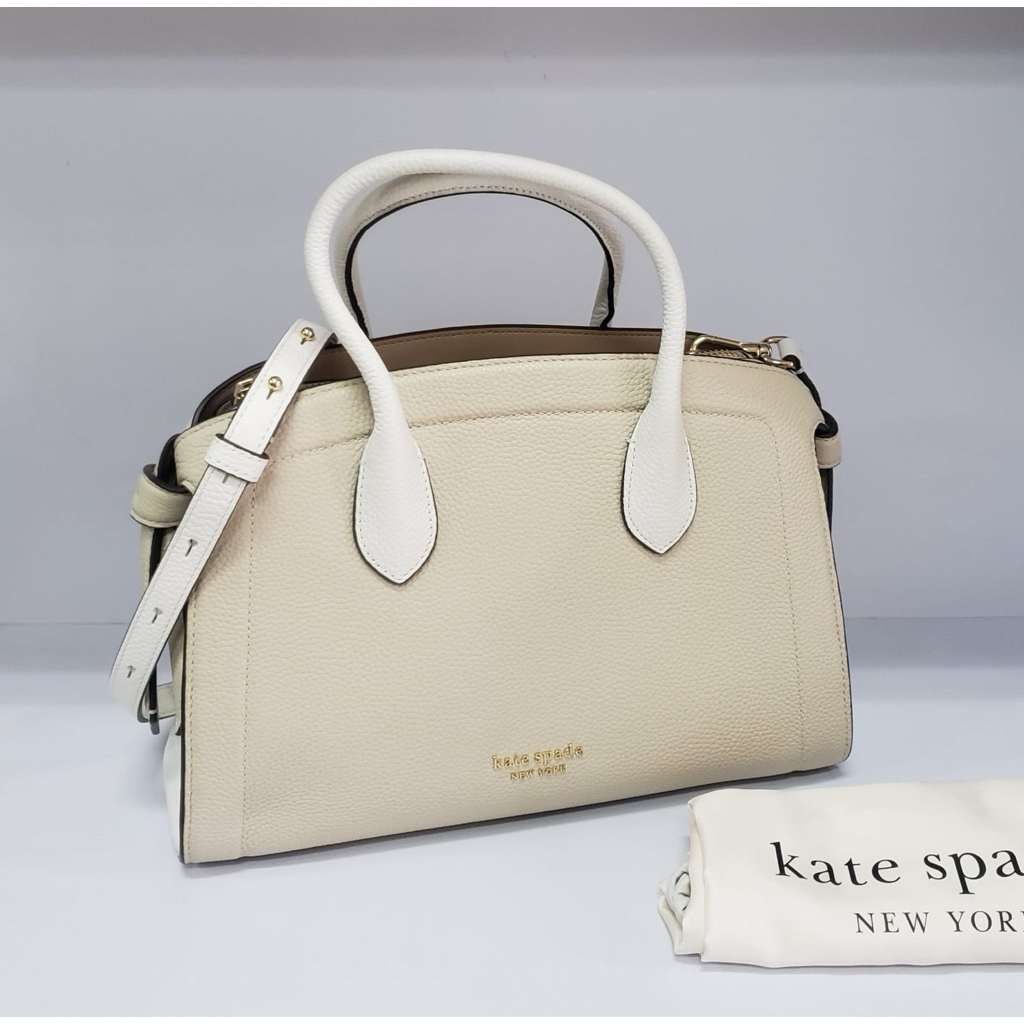 Tas Kate Spade Knott Medium Zip Top Satchel Crossbody Mountain Pass Multi AUTHENTIC