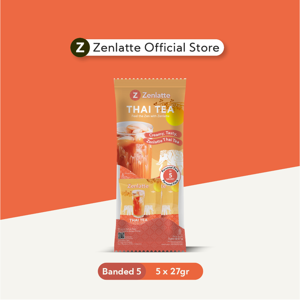 

Zenlatte Thai Tea - Banded 5 | Thai Tea Powder | Bubuk Thai Tea