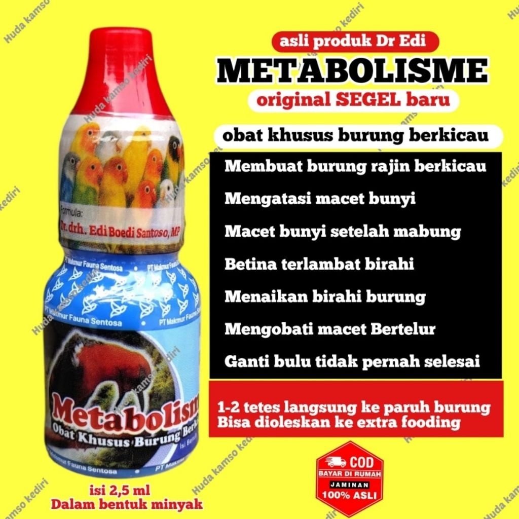 METABOLISME 2,5 ml  + METABOLISME ASLI + METABOLISME DR EDI+ METABOLISME BIRU+ METABOLISME ORIGINAL 