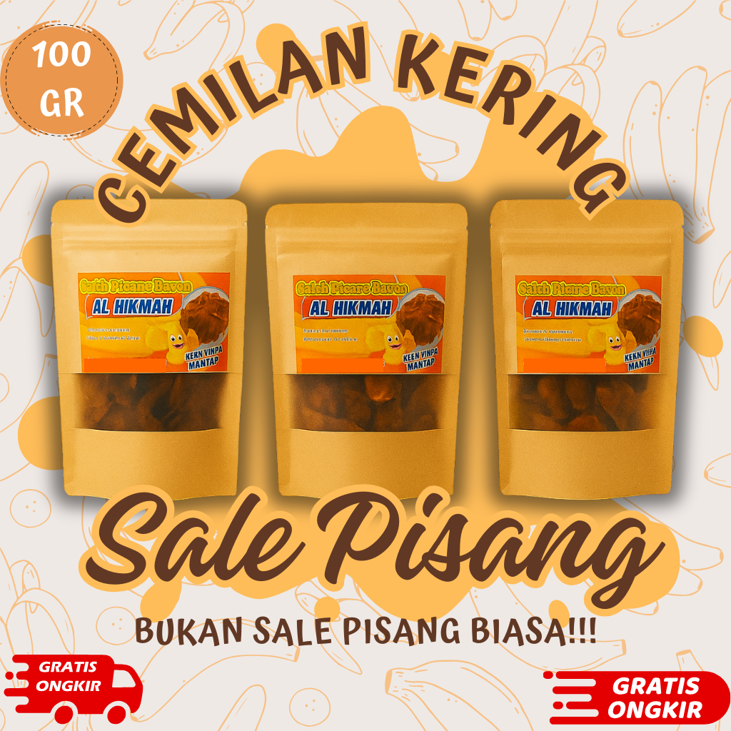 

Keripik Sale Pisang Asli Khas Cilacap Manis Gurih Renyah 100 gr