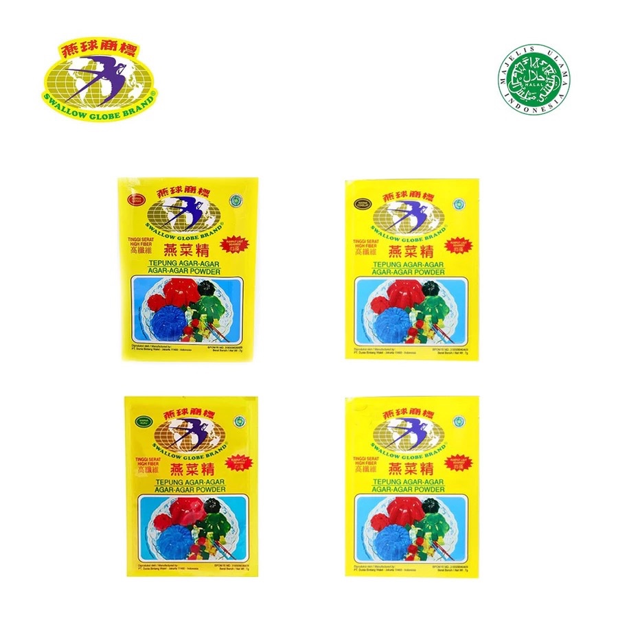 

Tepung Agar Agar Swallow Globe 24 Dus Beragam Warna