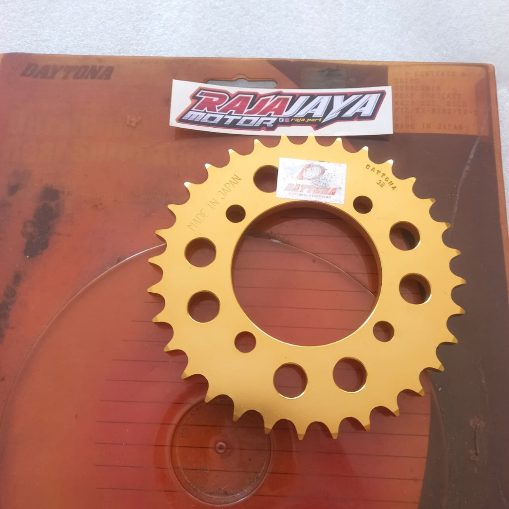 gear belakang gir yamaha fi1zr rx king jupiter vega crypton ukuran 428 32 daytona japan warna gold k