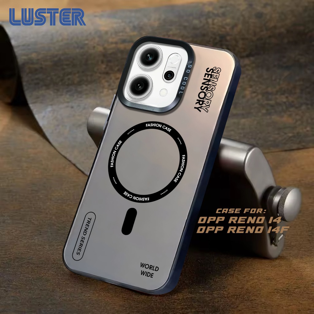 Case OPPO RENO 14 - 14F TERBARU 5G  Premium Matte Hard Casing - Case IMD - Case Hologram Motif MAGSA