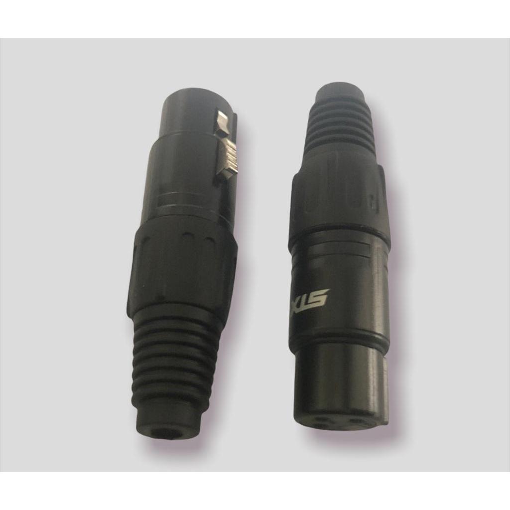 SOKET CANON XLR CEWE / FAMALE SNAKE CABLE, SILVER STX