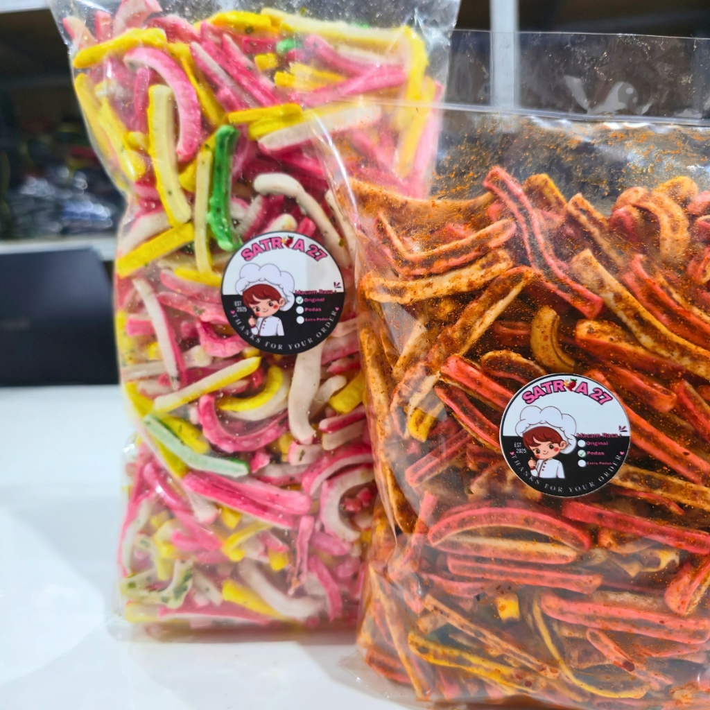 

seblak kerupuk jaat beton bantat renyah cikruh pedas daun jeruk bumbu melimpah/seblak jaat beton original daun jeruk kemasan 250ram 500gram 1kg