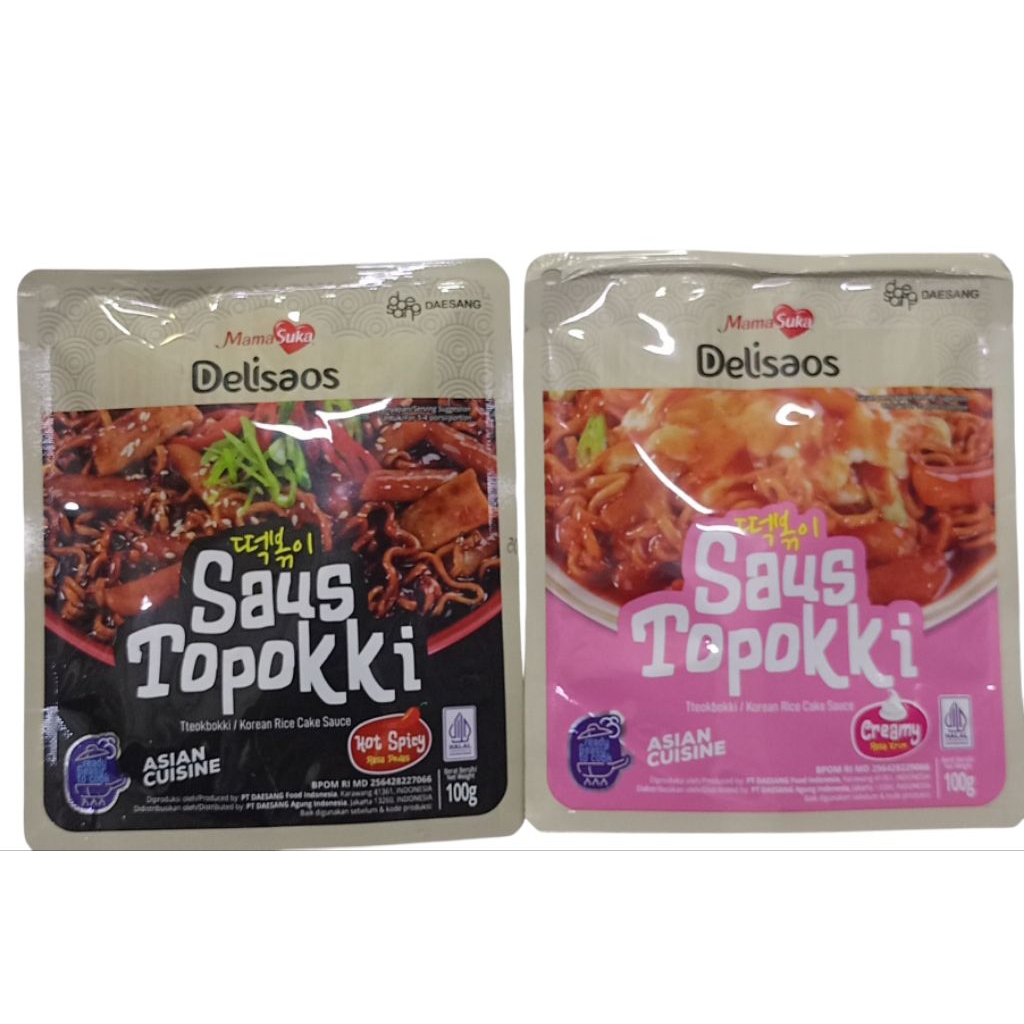 

Mamasuka Delisaos Topokki Creamy Sauce | Hot Spicy Saus 100g