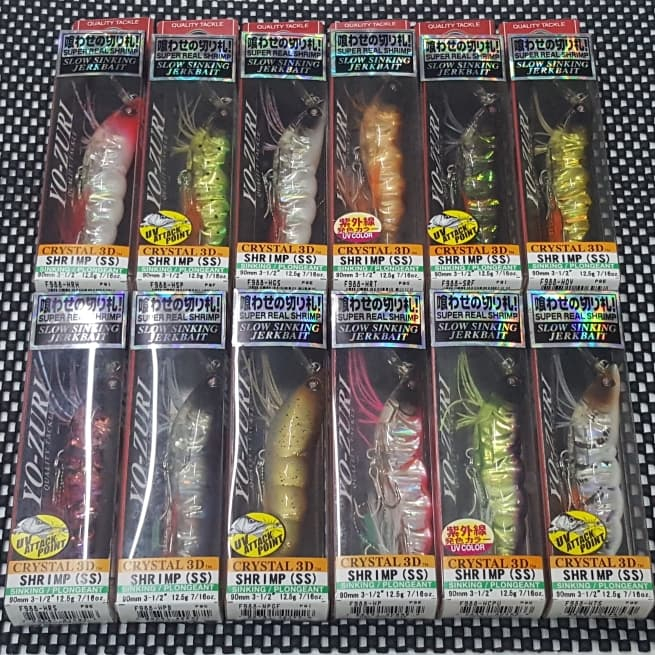 Lure YO-ZURI "CRYSTAL SHRIMP 3D" (9cm / 12,5gram) SLOW SINKING