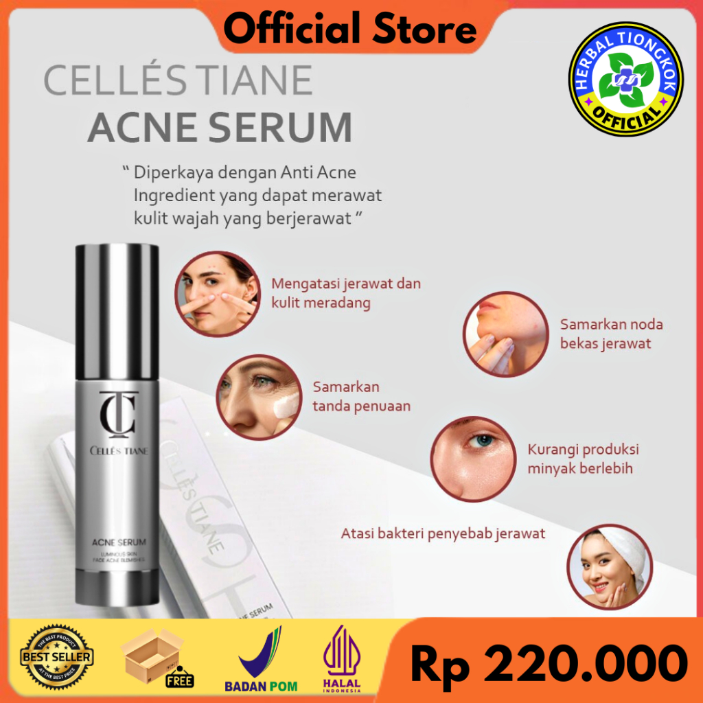 Acne Serum Tiens Isi 15 ml Serum Perawatan Kulit Menghilangkan Pori Bekas dan Jerawat