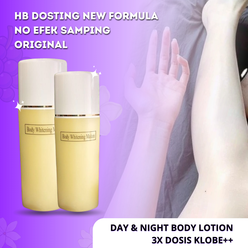 【TERMURAH】HB DOSTING 3X WHITENING KLOBE++ | DOUBLE DOSIS PEMUTIH BADAN CEPAT AMAN NO EFEK SAMPING | 