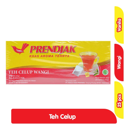 

Teh Celup Wangi Prendjak Isi 25 pcs/50 gram Khas Aroma Tehnya