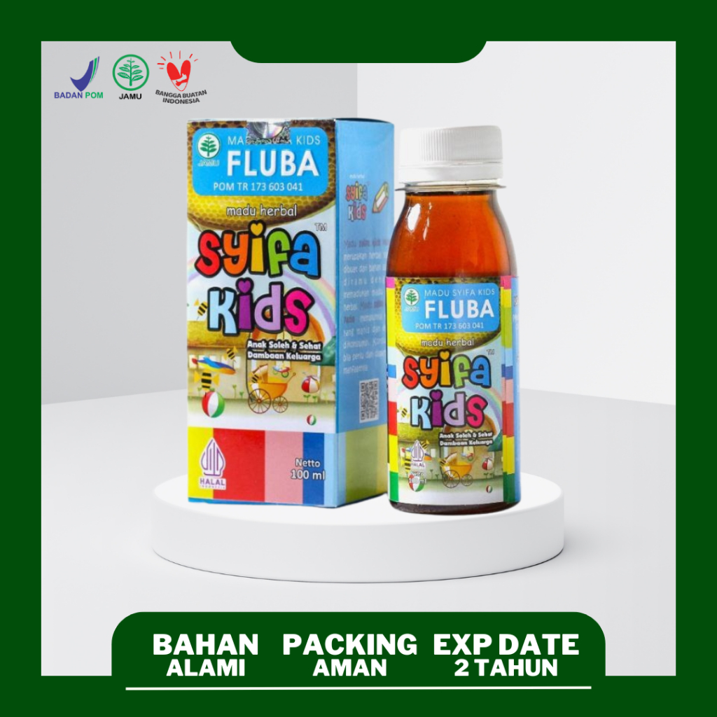 Fluba Syifa Kids Madu Batuk  dan Flu | Syifa Kids Madu Fluba Anak Alami 100ml