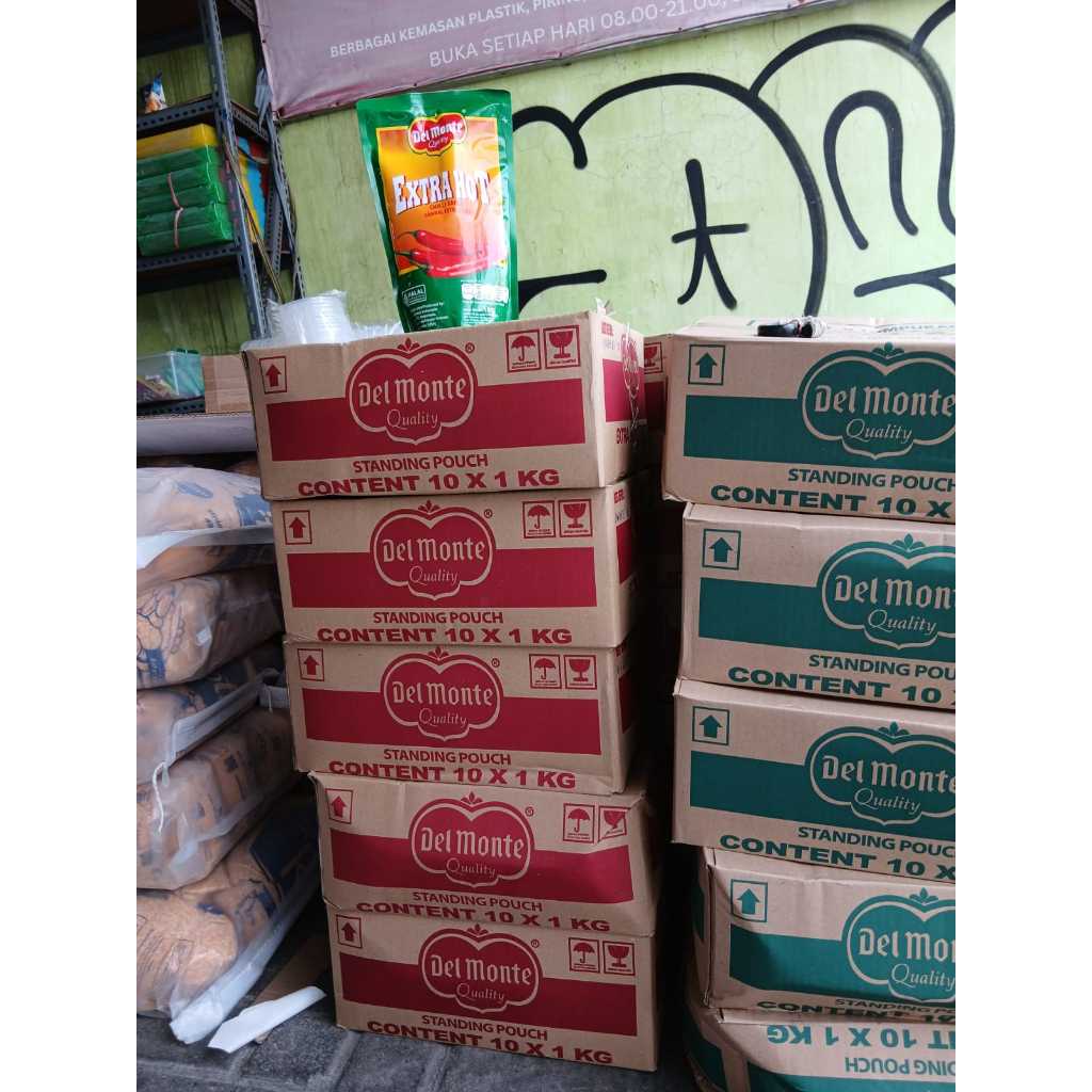 

Delmonte Saos Sambal Ekstra Pedas Del Monte 1 DUS (10 x 1kg) pouch Chilli Sauce