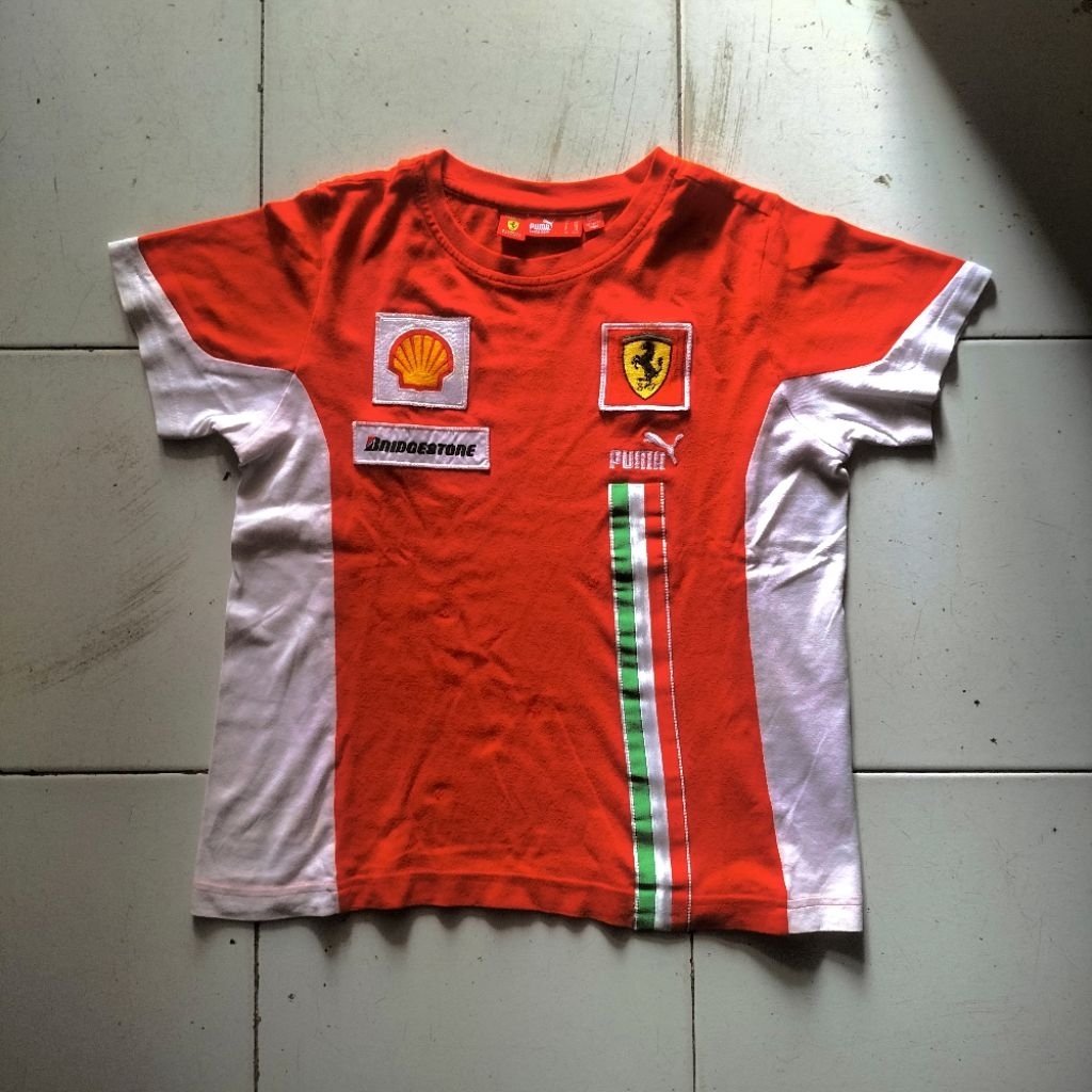 Kaos Ferrari X Puma Anak Original Official Merchandise Scuderia Ferrari F1 Vintage Rare
