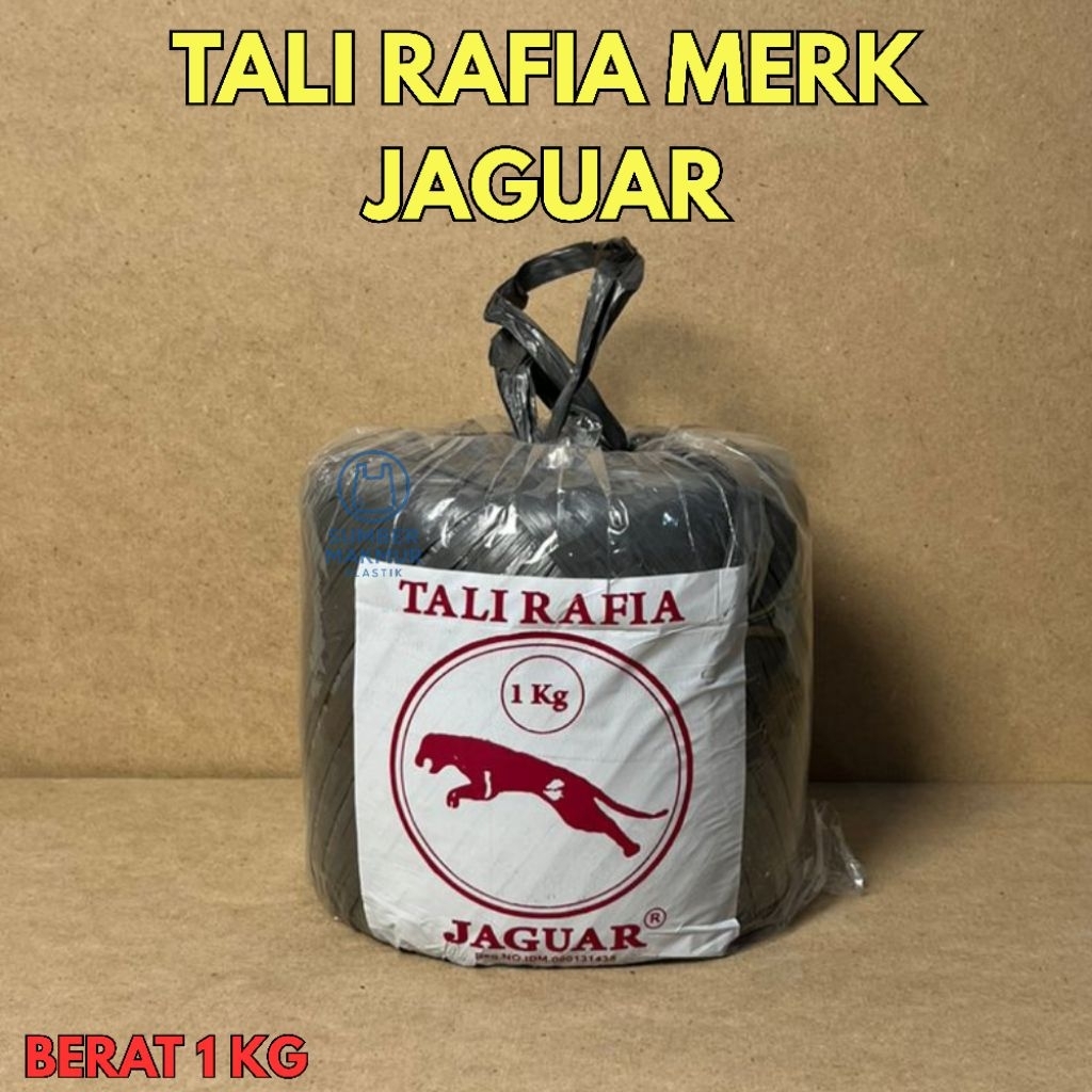 

Tali Rafia Plastik Hitam / Tali Plastik Tebal Jaguar Full Tali Rafia Berat 1 Kg