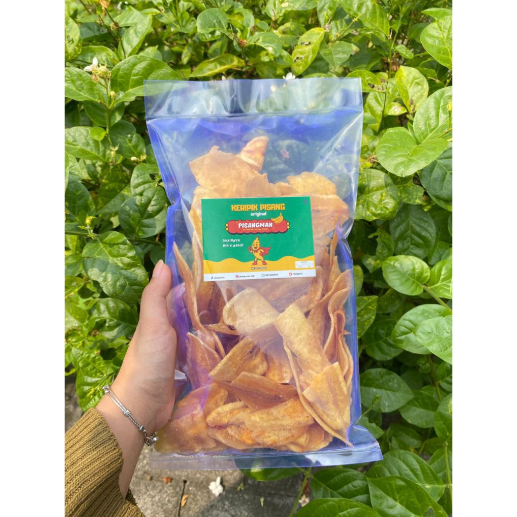 

Kripik Pisang Original Tanpa Bahan Pengawet 200gr