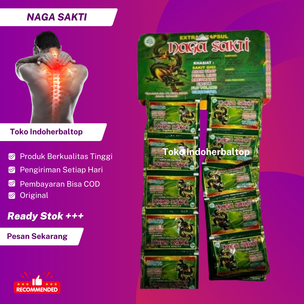 

Kapsul Naga Sakti 1 Renceng Isi 20 Sachet Original