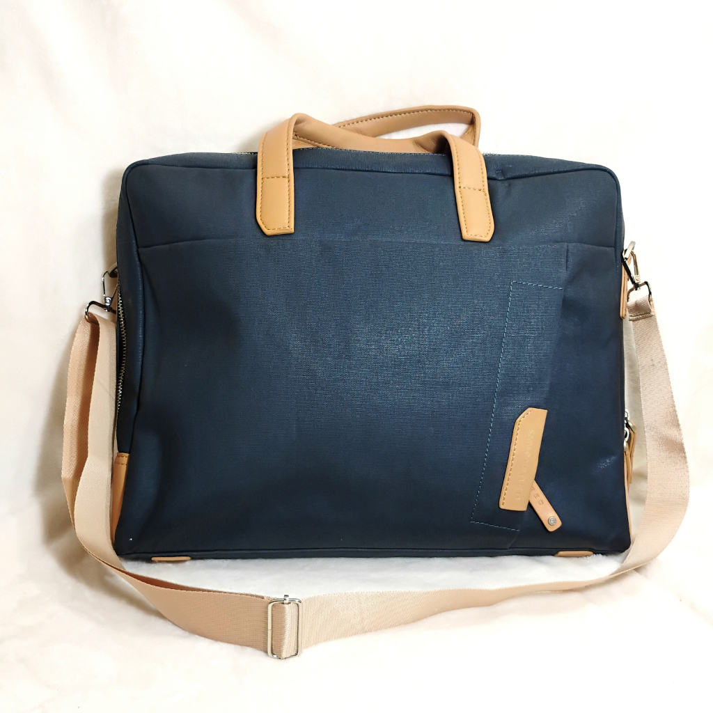 [PRELOVED] Tas Laptop Sling bag Slempang Pria laki Biru Original Brand Samsonite