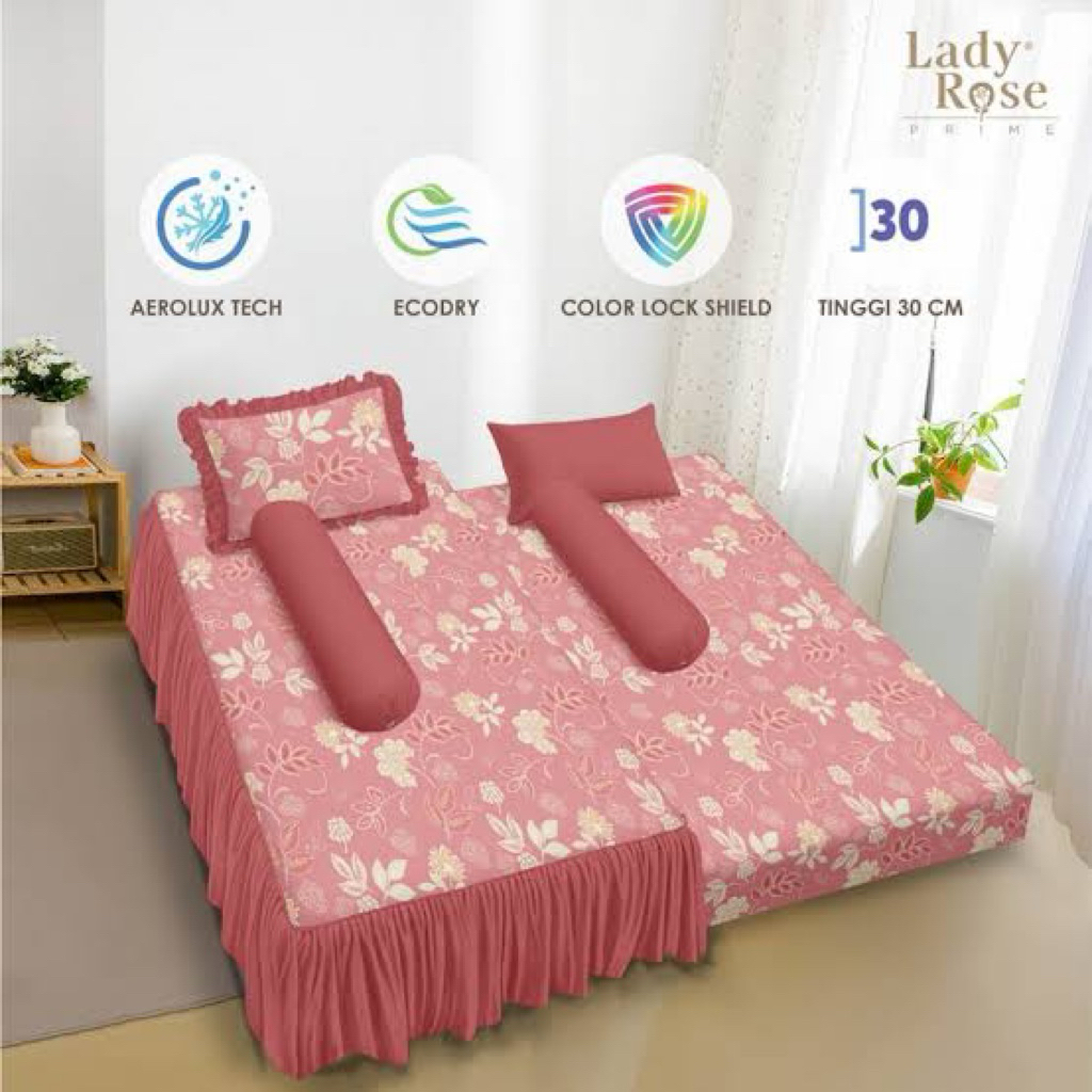 LADY ROSE SPREI 2IN1 SORONG (120x200) BED DORONG SPREI BED SORONG SPREI 2in1