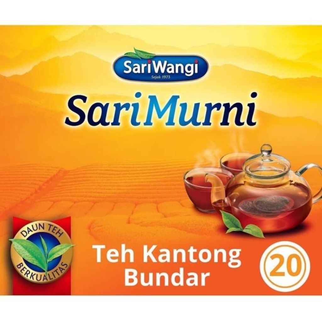 

TEH SARIMURNI KANTONG BUNDAR ISI 20 | RASA DAN AROMA KHAS | TEKNOLOGI OSMO FILTER | ECER | GROSIR