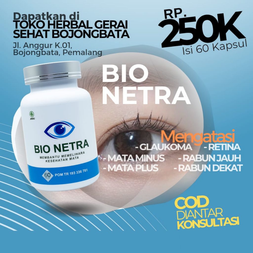 OBAT MATA HERBAL BIO NETRA 100% ORIGINAL