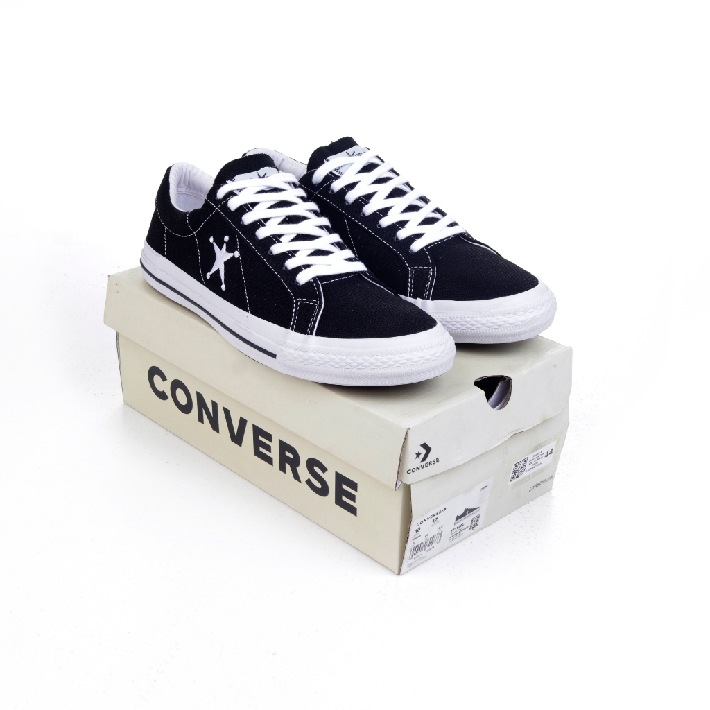 Stussy X Converse One Star Ox Black White