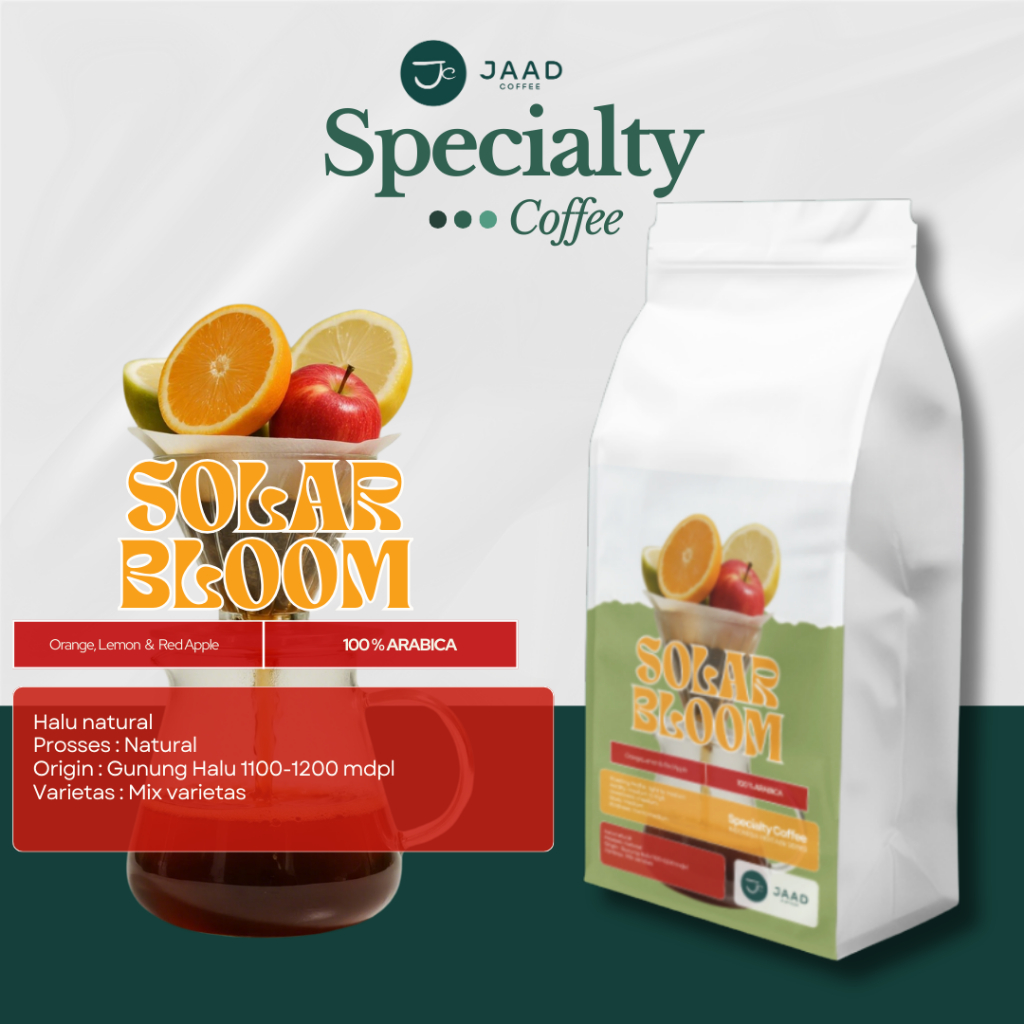 

Solar Bloom 1 kg - Indonesia Heritage Series Coffee Blend Premium Lokal - Kopi Bubuk Fresh Roasted