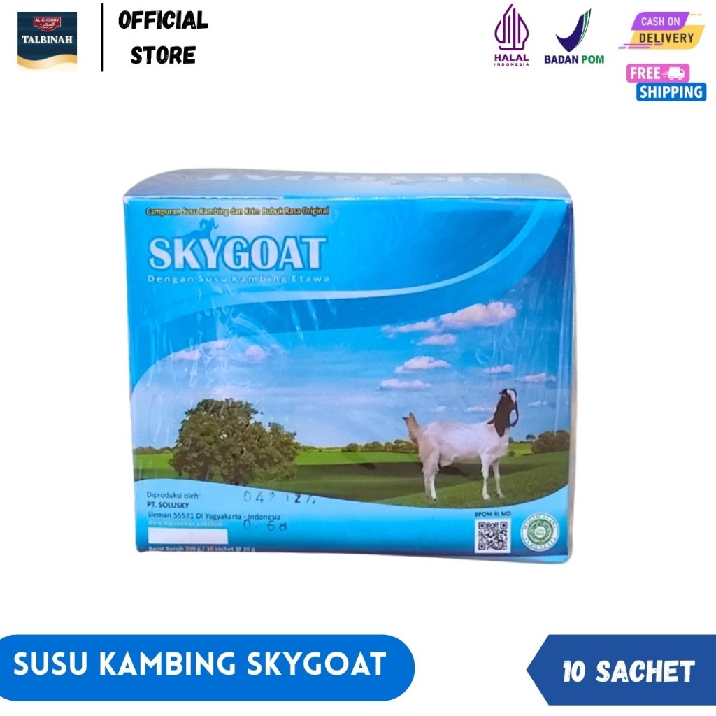 

Skygoat / Sky Goat isi 10 Sachet Original - Susu Kambing Etawa bubuk Full Cream