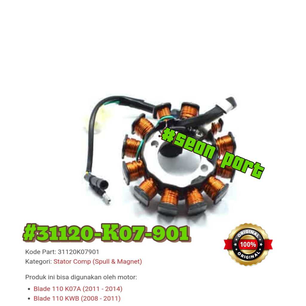 Spool / Stator Comp Blade Fi 31120-k07-901