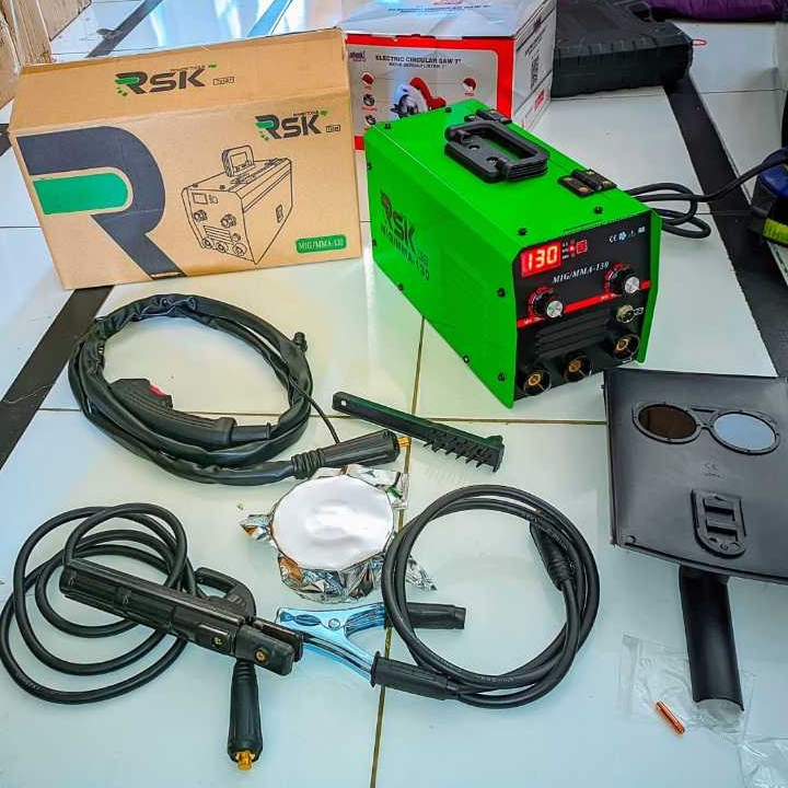 MESIN LAS MIG CO 2 TANPA GAS  MIG MULTIFUNGSI LAS MIG TANPA GAS 130A 800watt