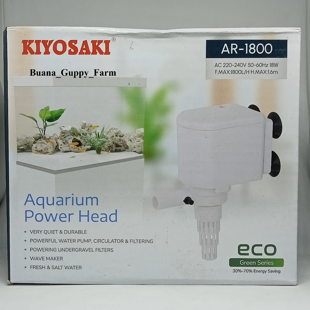 POWER HEAD KIYOSAKI 1800 AKUARIUM FILTER / MESIN POMPA AIR KIYOSAKI 1800