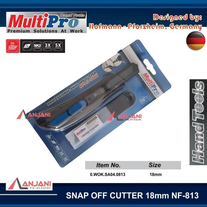 

MULTIPRO SNAP OFF CUTTER 18 mm NF-813 ALAT CUTER PISAU KATER 18mm