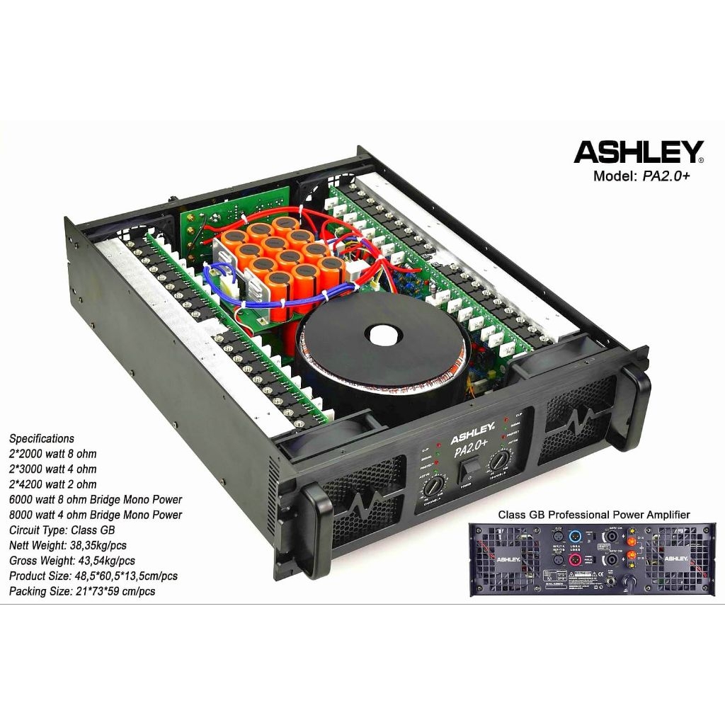 Ashley power PA2.0+ PA 2.0 PA 2.0+ Class GB ORI