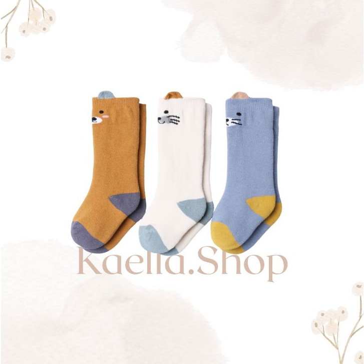 (0-5 Thn) Kaos Kaki Katun Panjang Bayi Balita Anak Laki-Laki / Kaos Kaki Bayi