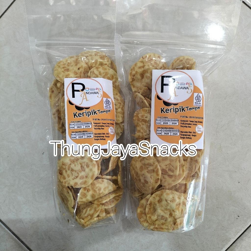 

Keripik Tempe Pandawa Asli Bangka